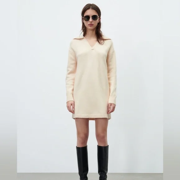 Zara | Dresses | Nwt Zara Polo Collar Knit Dress | Poshmark
